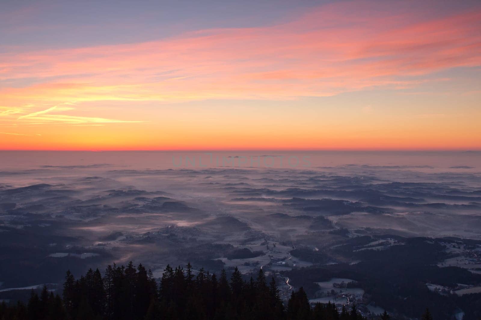 Sunrise on the mountain