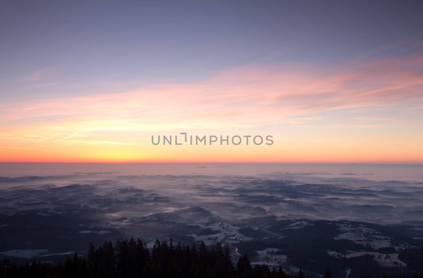 Sunrise on the mountain