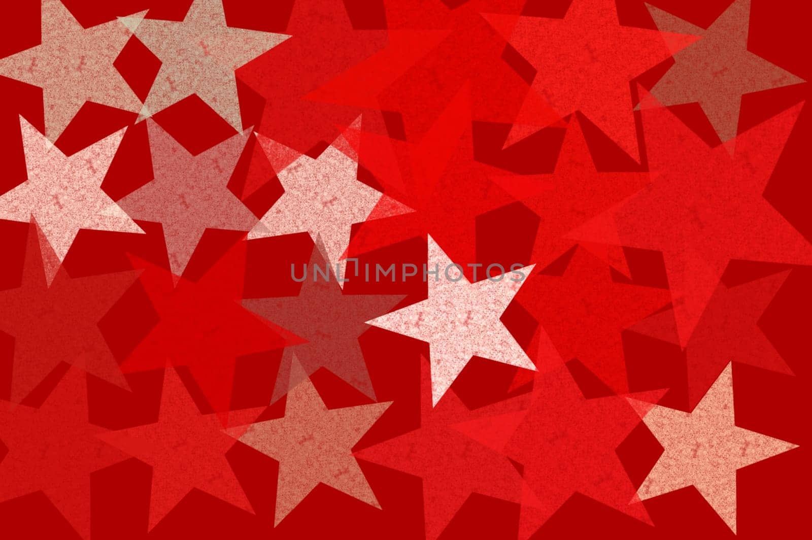 Stars grunge pattern abstract illustration. Red background design element.