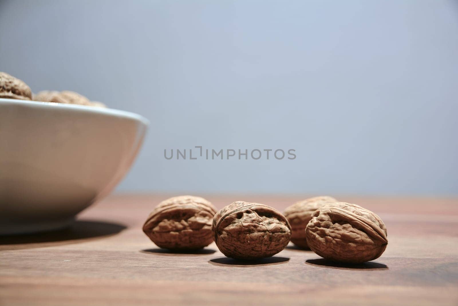 Walnuts on a table