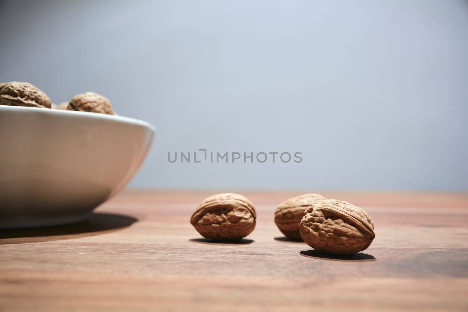 Walnuts on a table