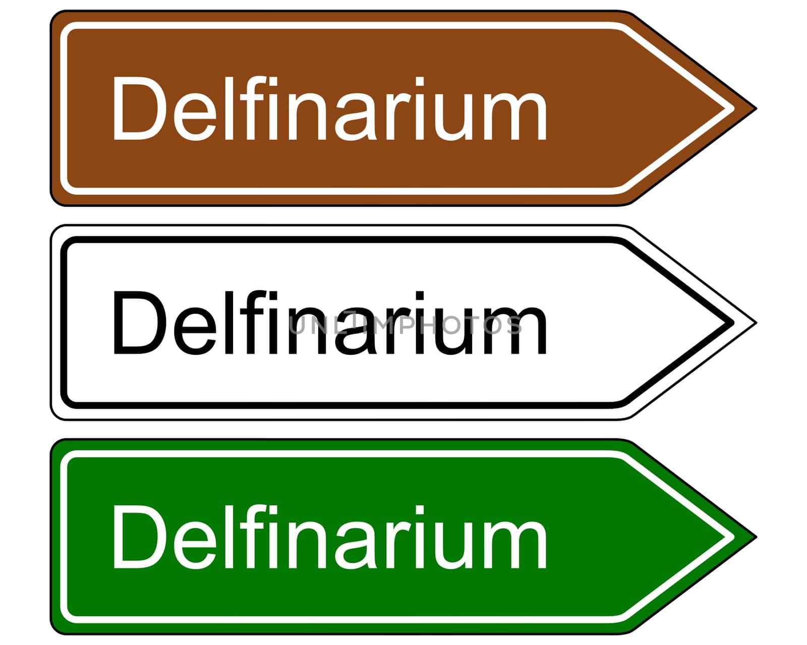 Signpost Dolphinarium