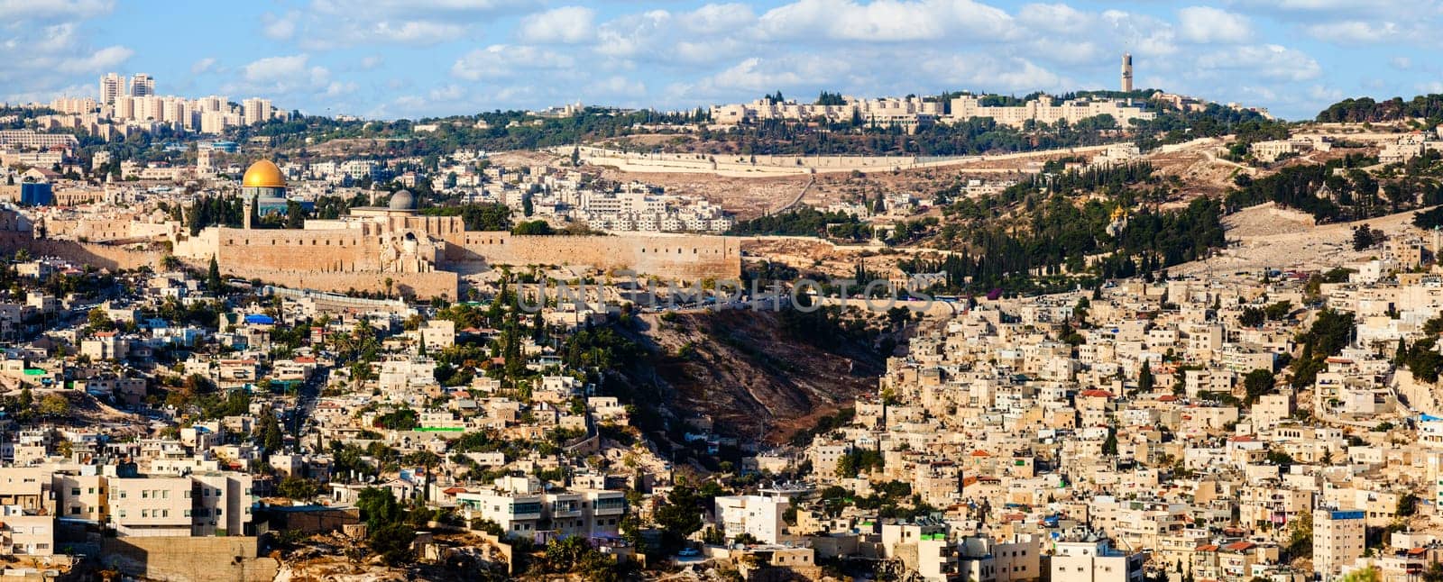 High point view over Jerusalem, Israel