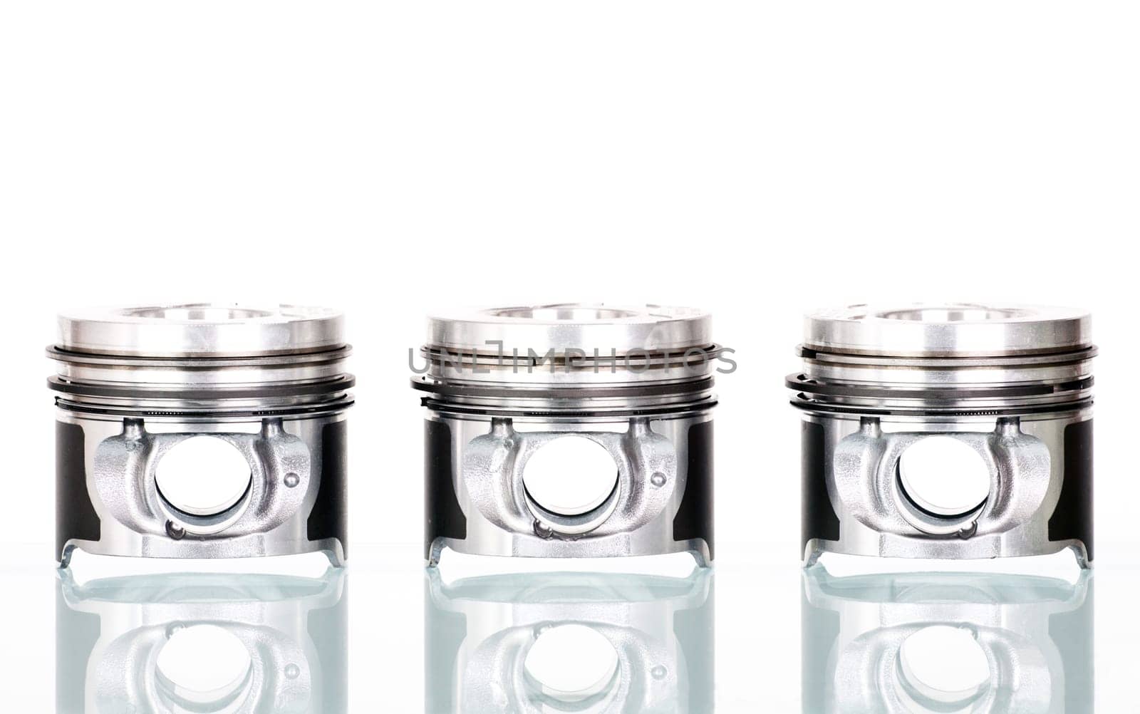 Pistons isolated on white