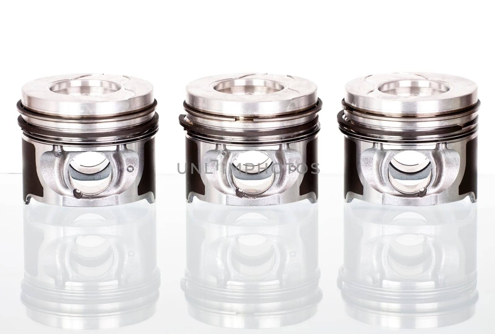 Pistons isolated on white