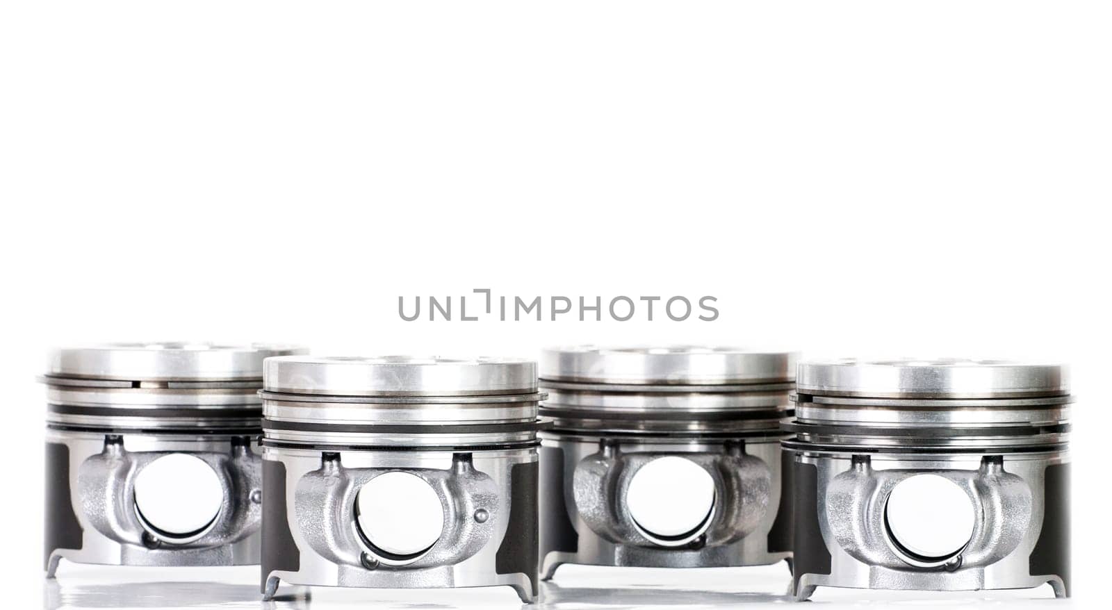 Pistons isolated on white