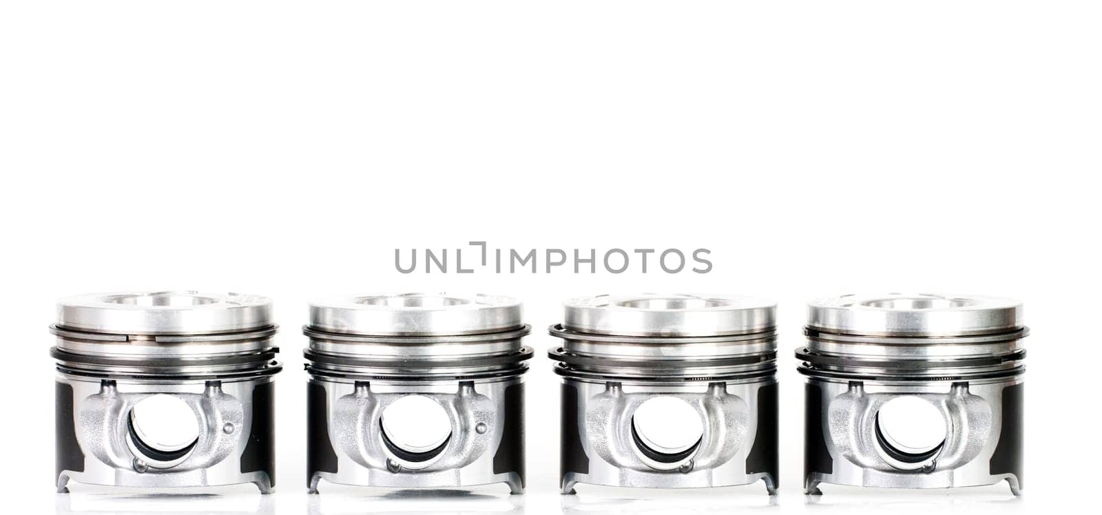 Pistons isolated on white