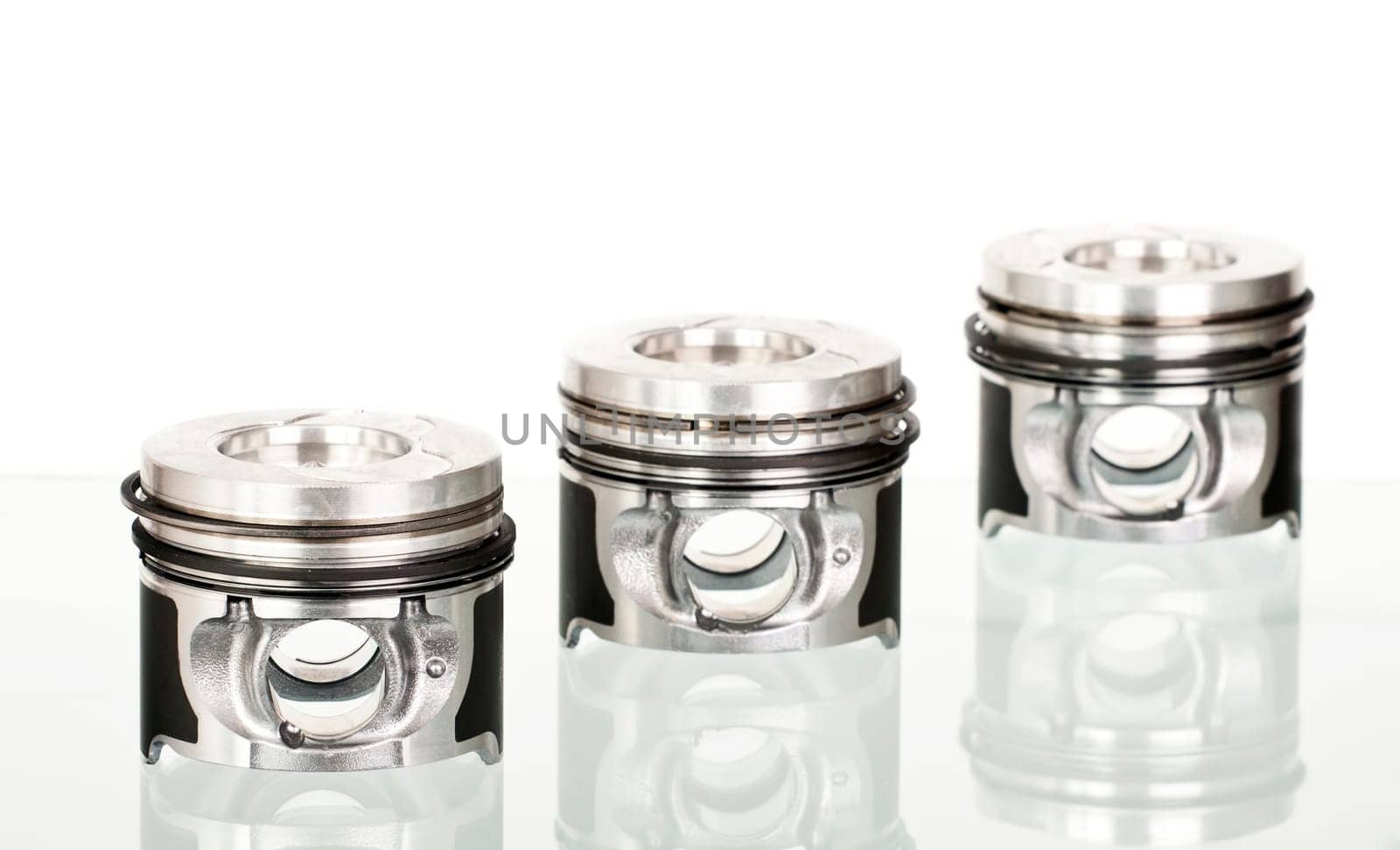 Pistons isolated on white