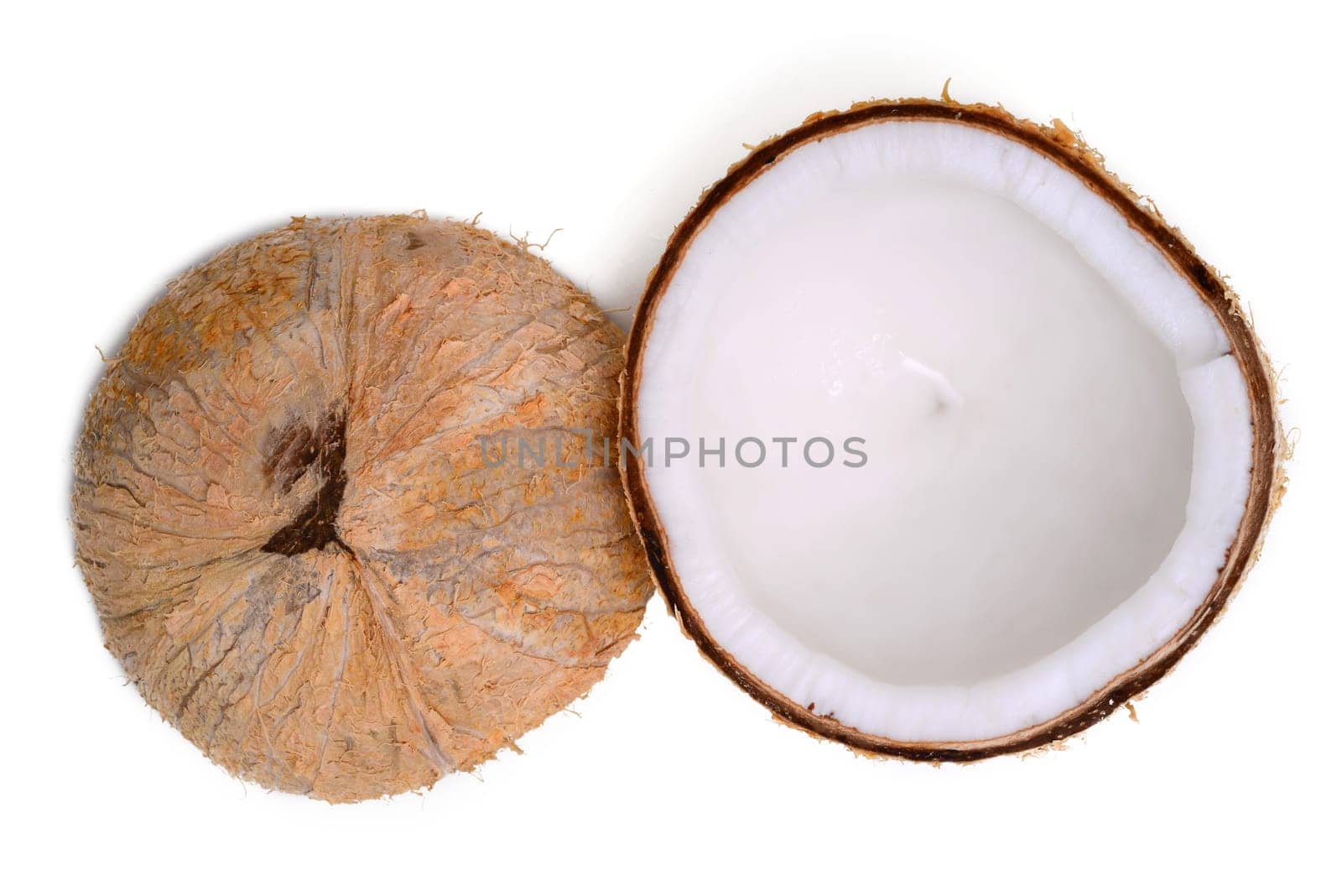 Coconut isolated on white
