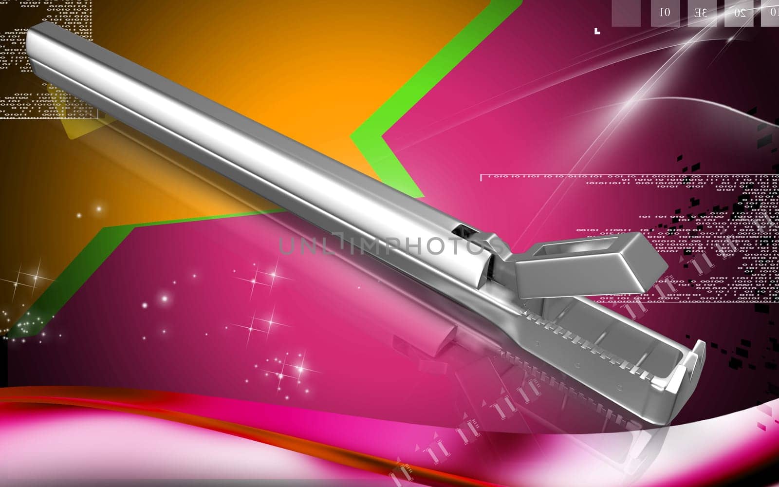 Digital illustration of Tischler-Morgan Tip colour background