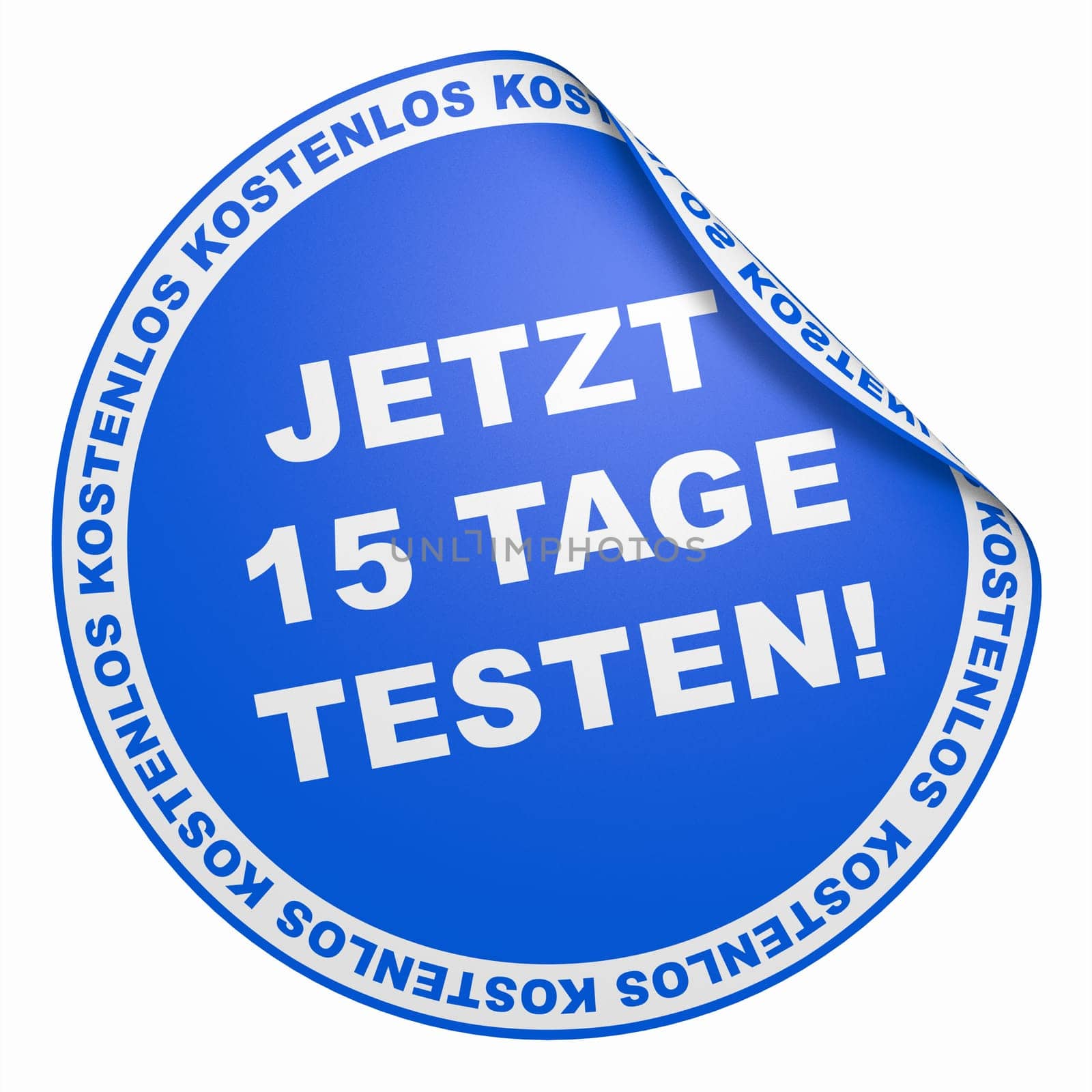 3D Sticker Light Blue - Test now for 15 days