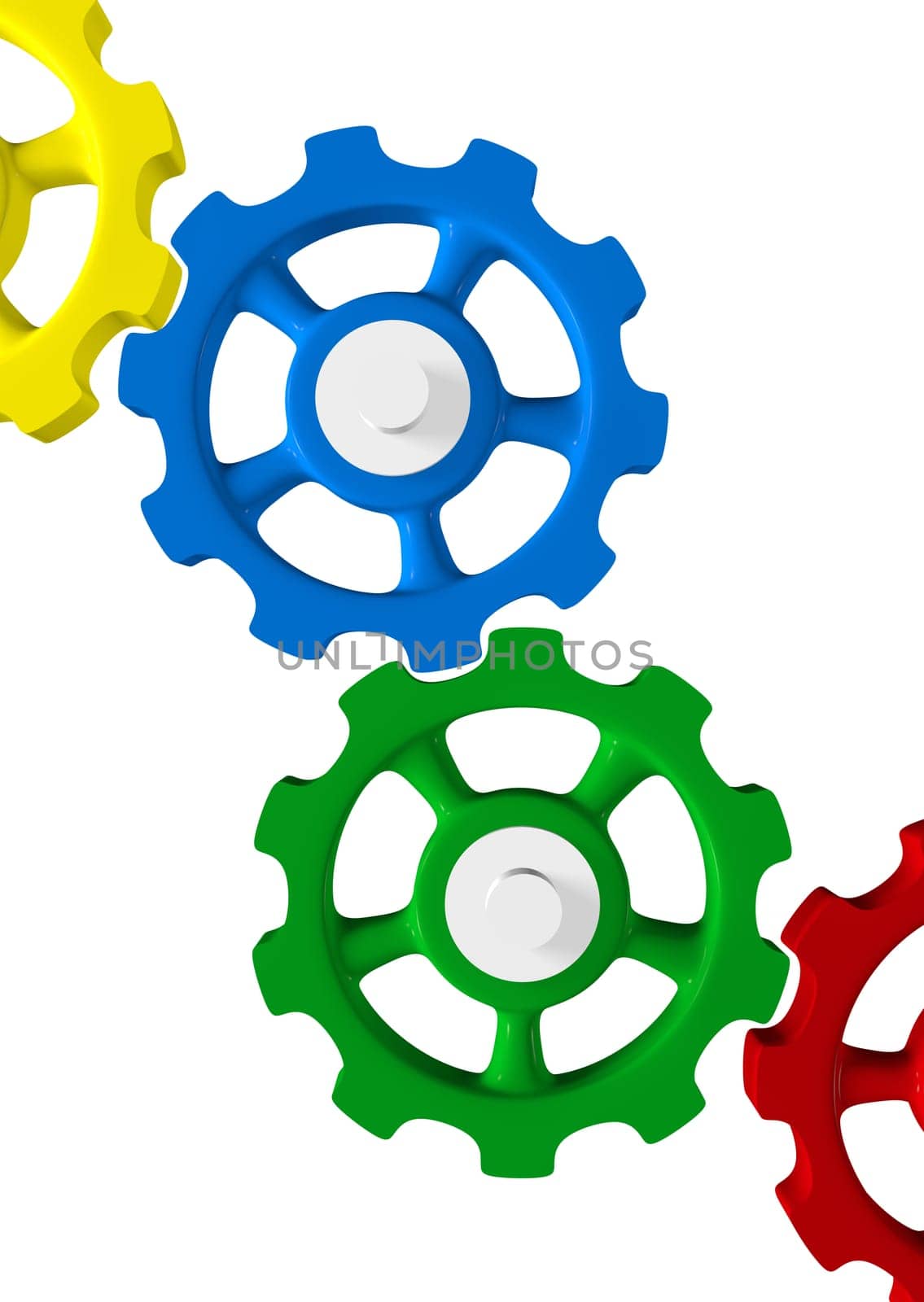 Colorful gear concept 5