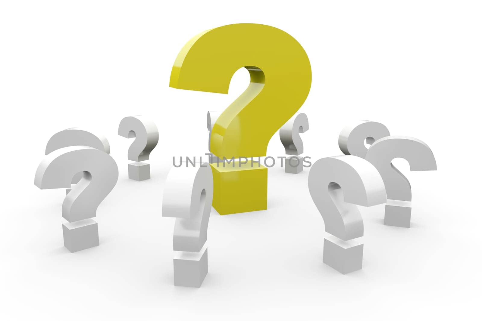In the circle of questions - Yellow