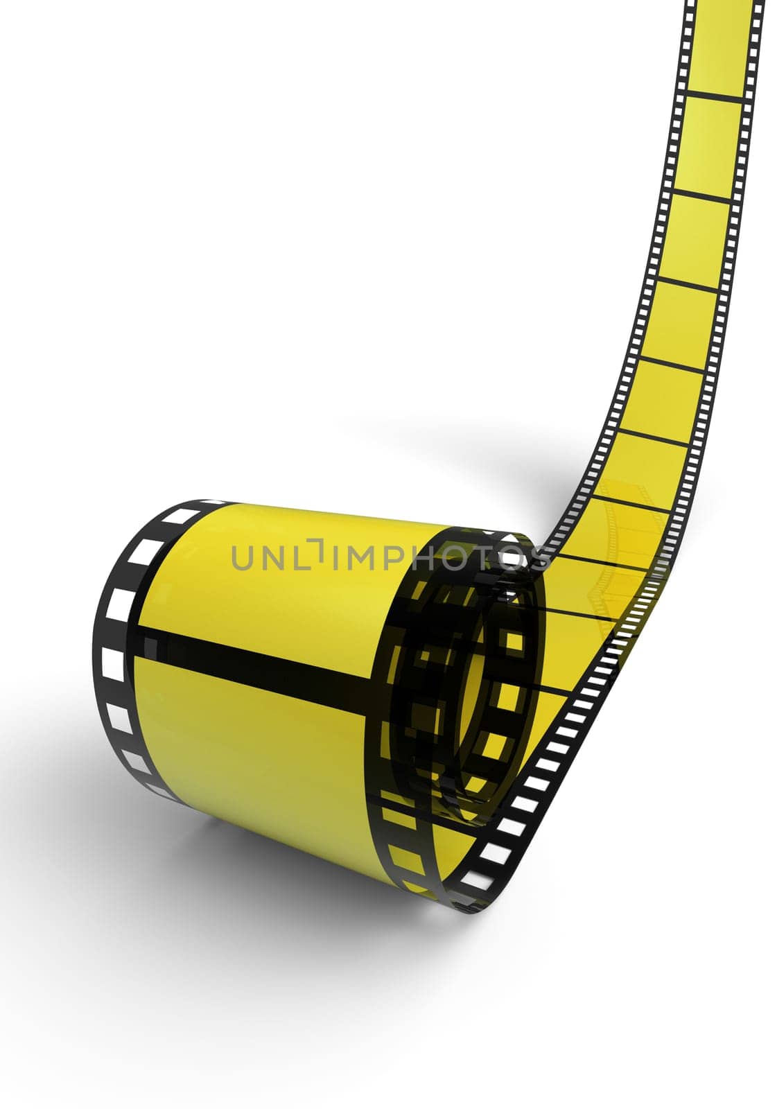 Blank Film Roll Yellow Black 05