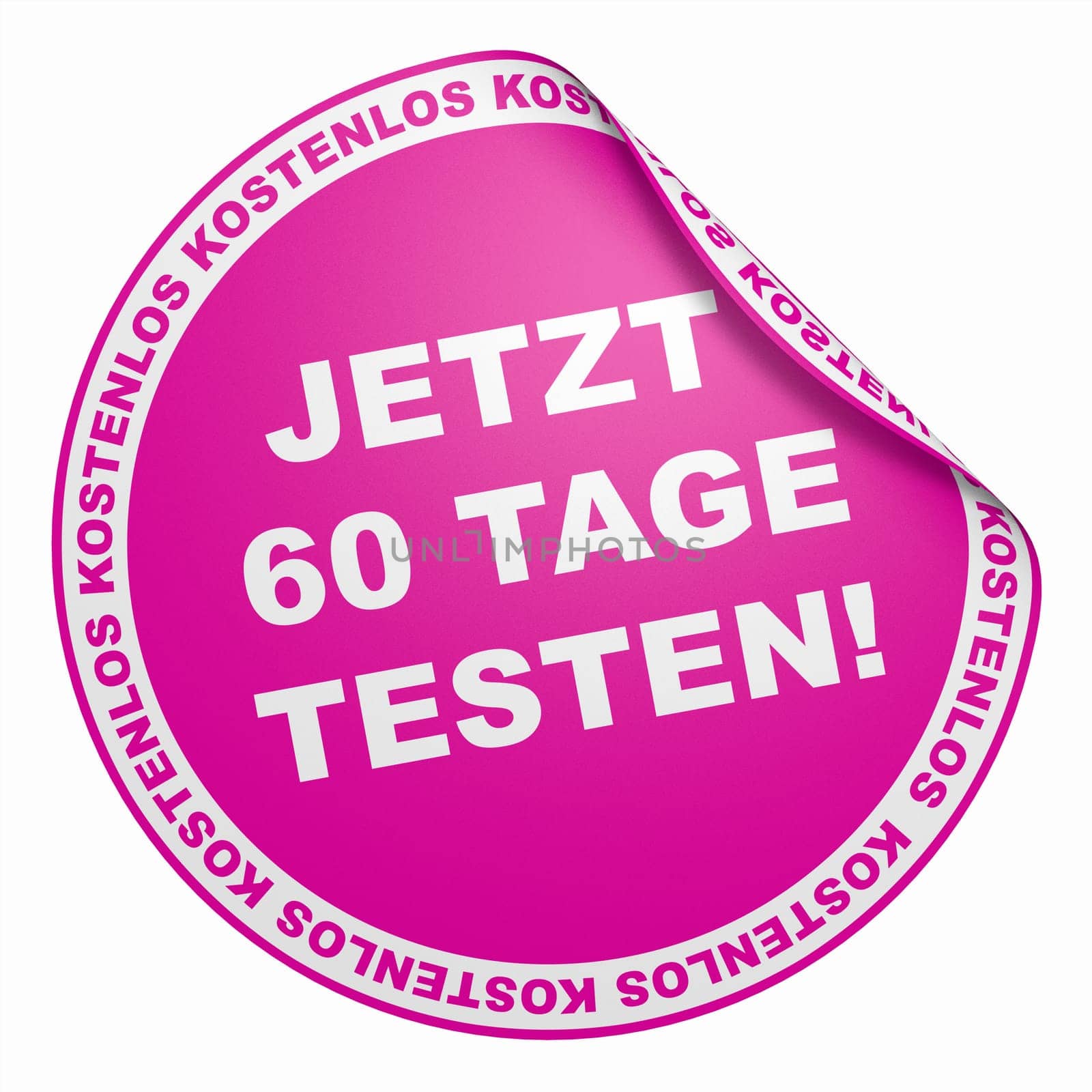 3D Sticker Pink - Test now for 60 days