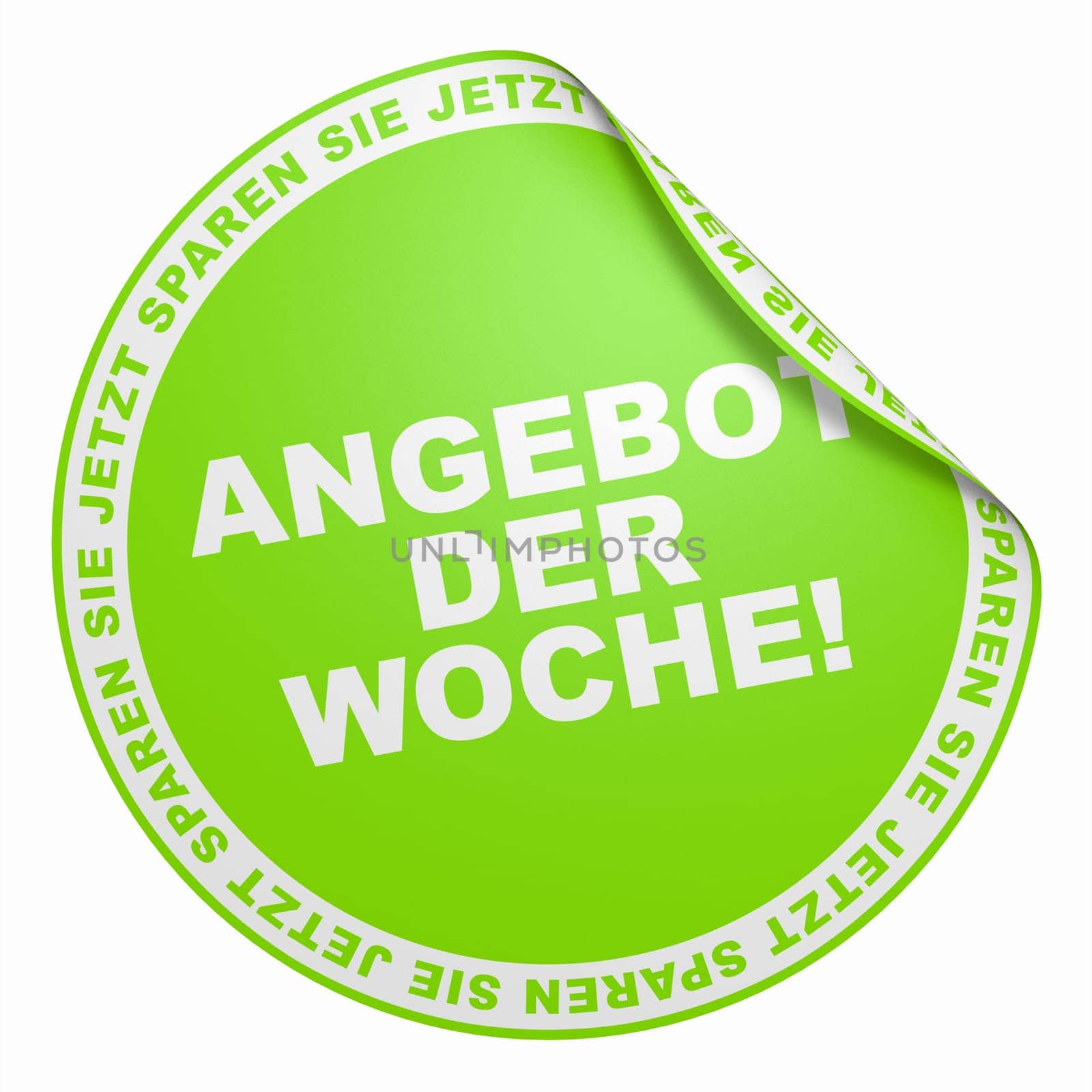 3D Sticker Light Green - Offer of the week!