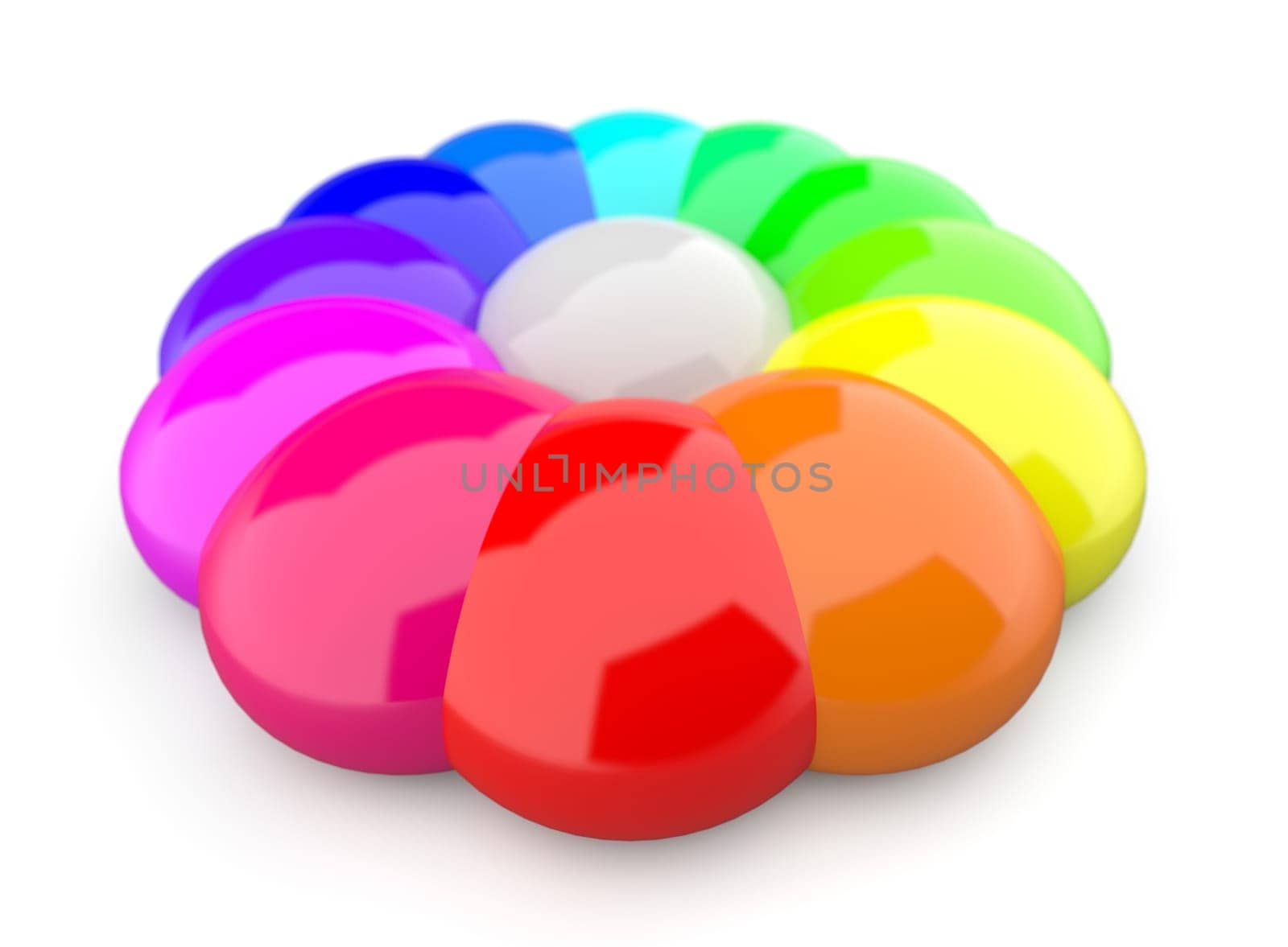 3D Symbol - In the Circle of Colors 3