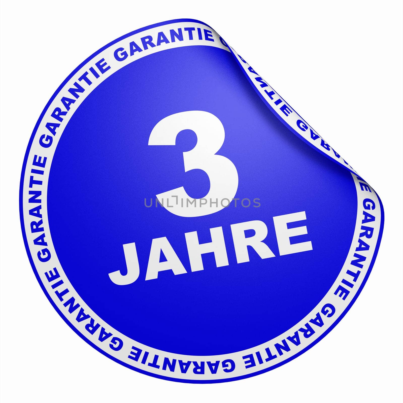 3D Sticker Dark Blue - 3 years warranty