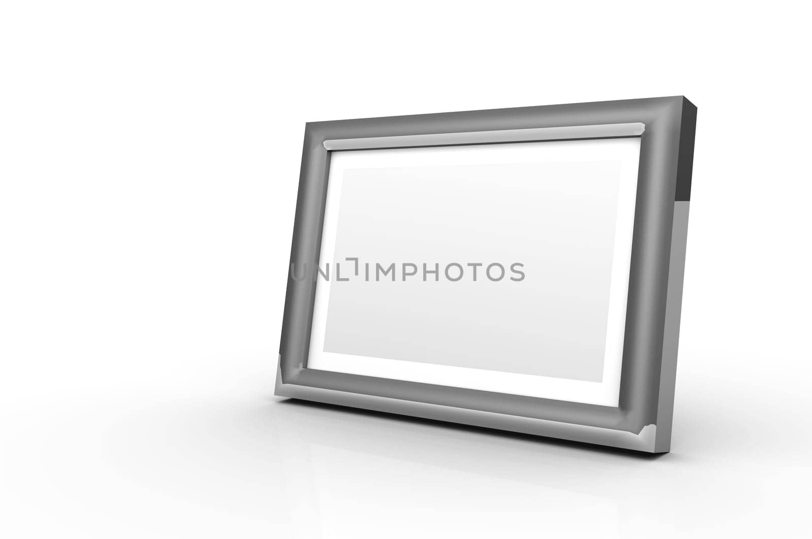 Abstract photo frame made of metal