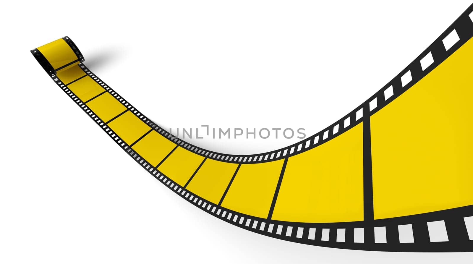 Blank Film Roll Yellow Black 06