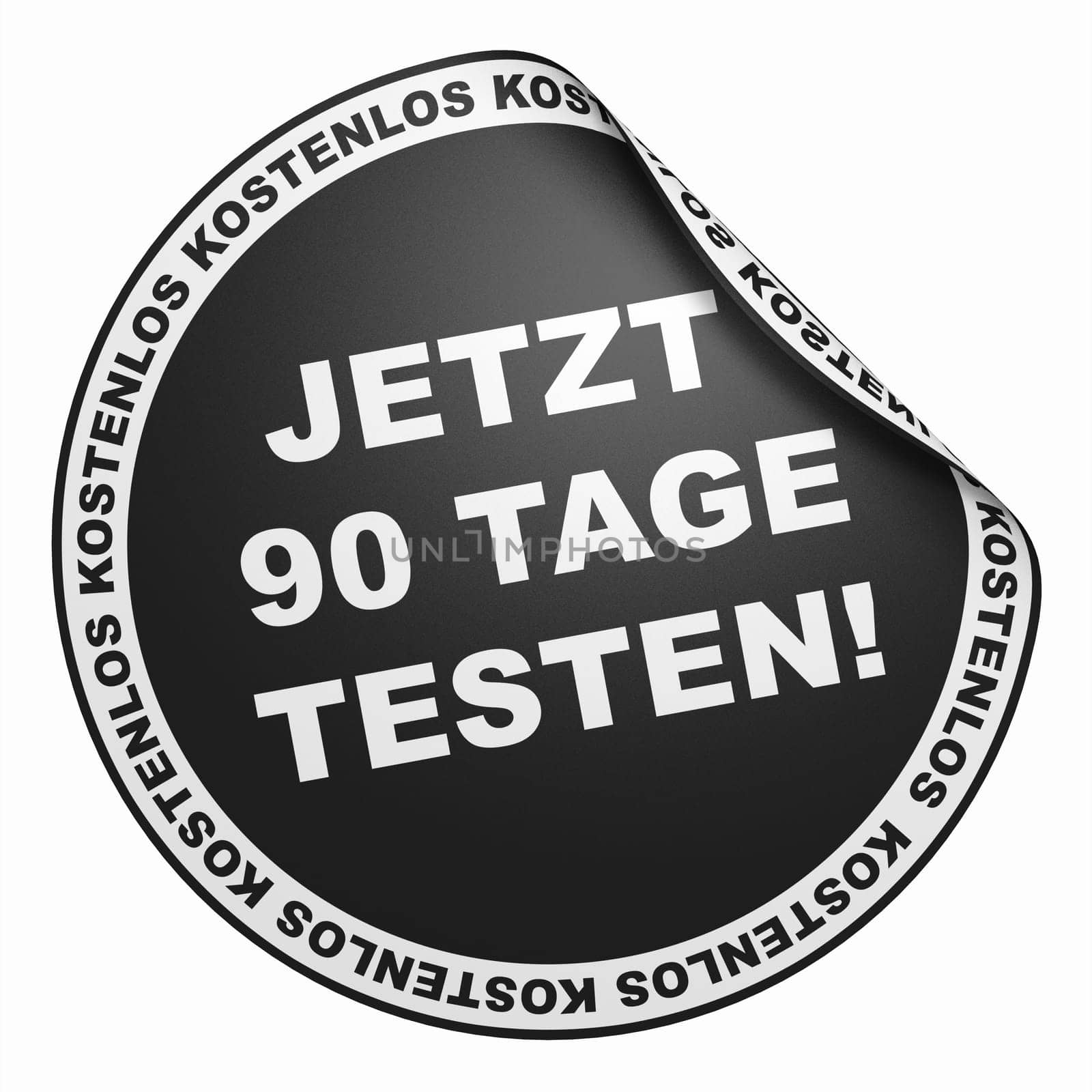 3D Sticker Black - Test now for 90 days