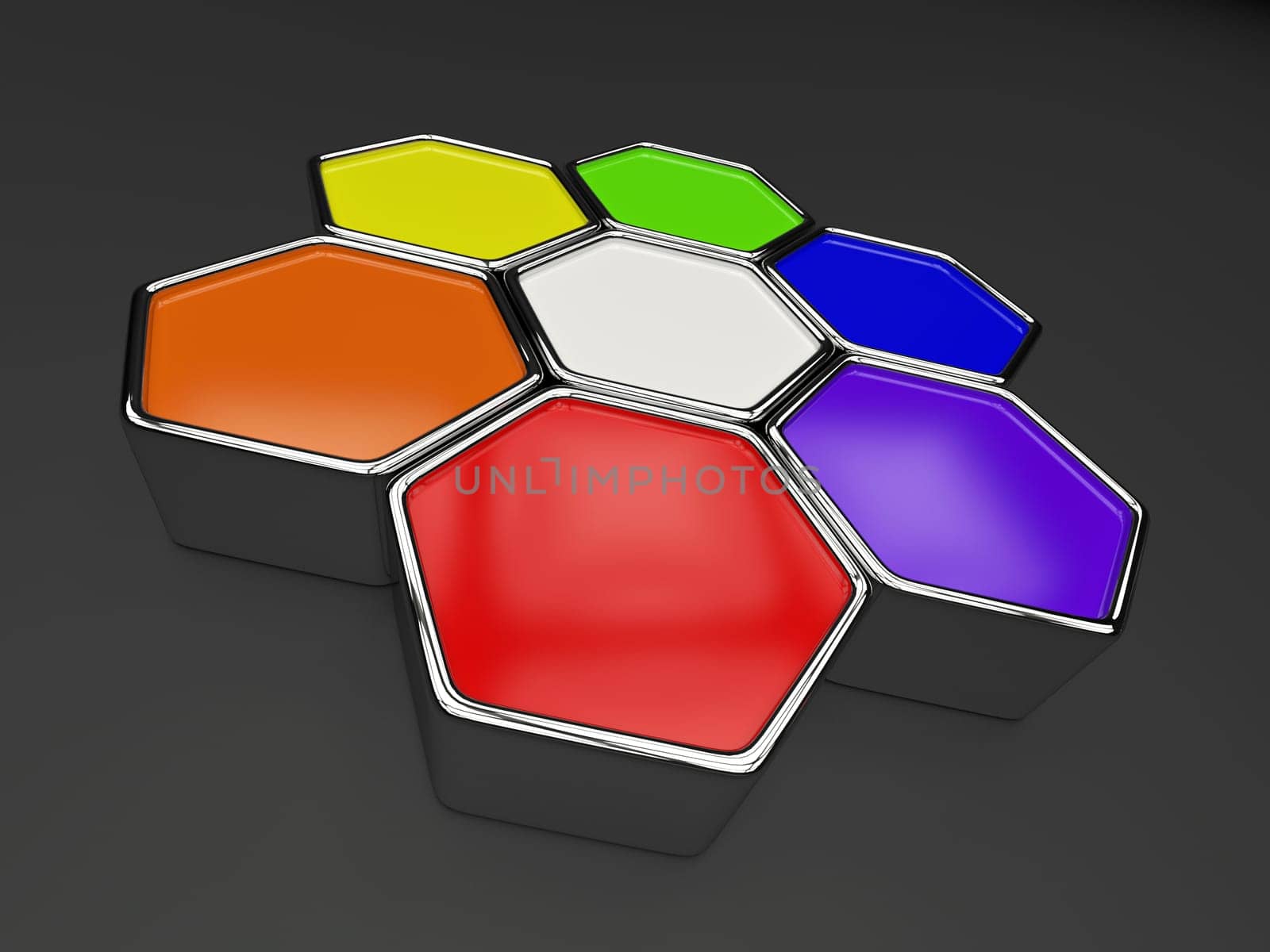Hexagon color wheel