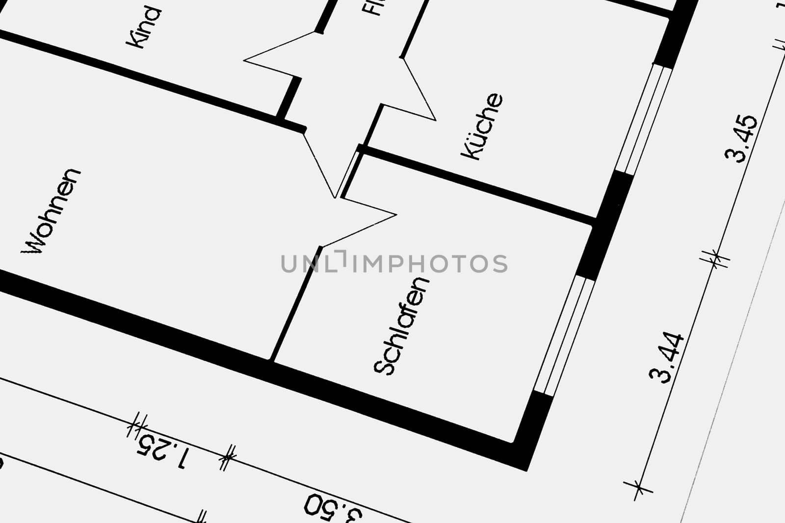 Floor plan of an apartment