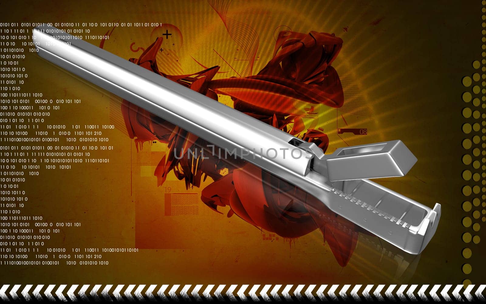 Digital illustration of Tischler-Morgan Tip colour background
