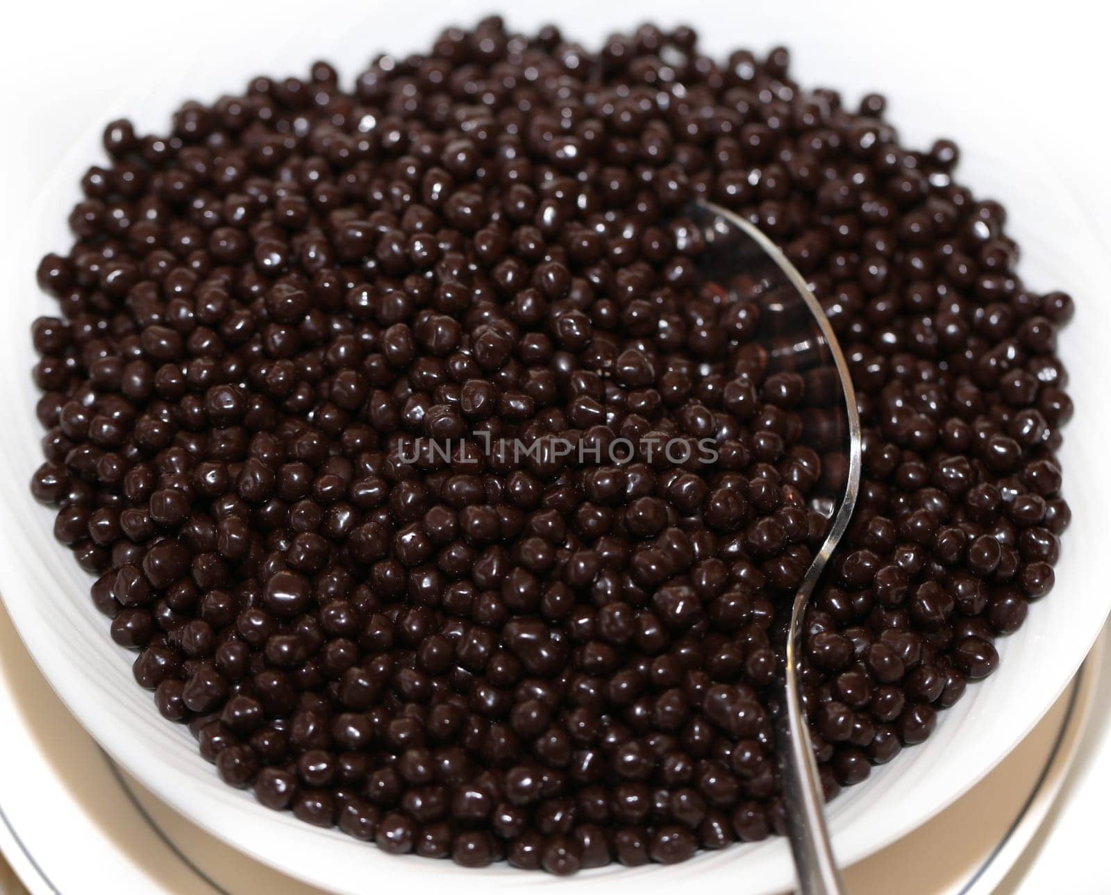 Chocolate balls in a bowl