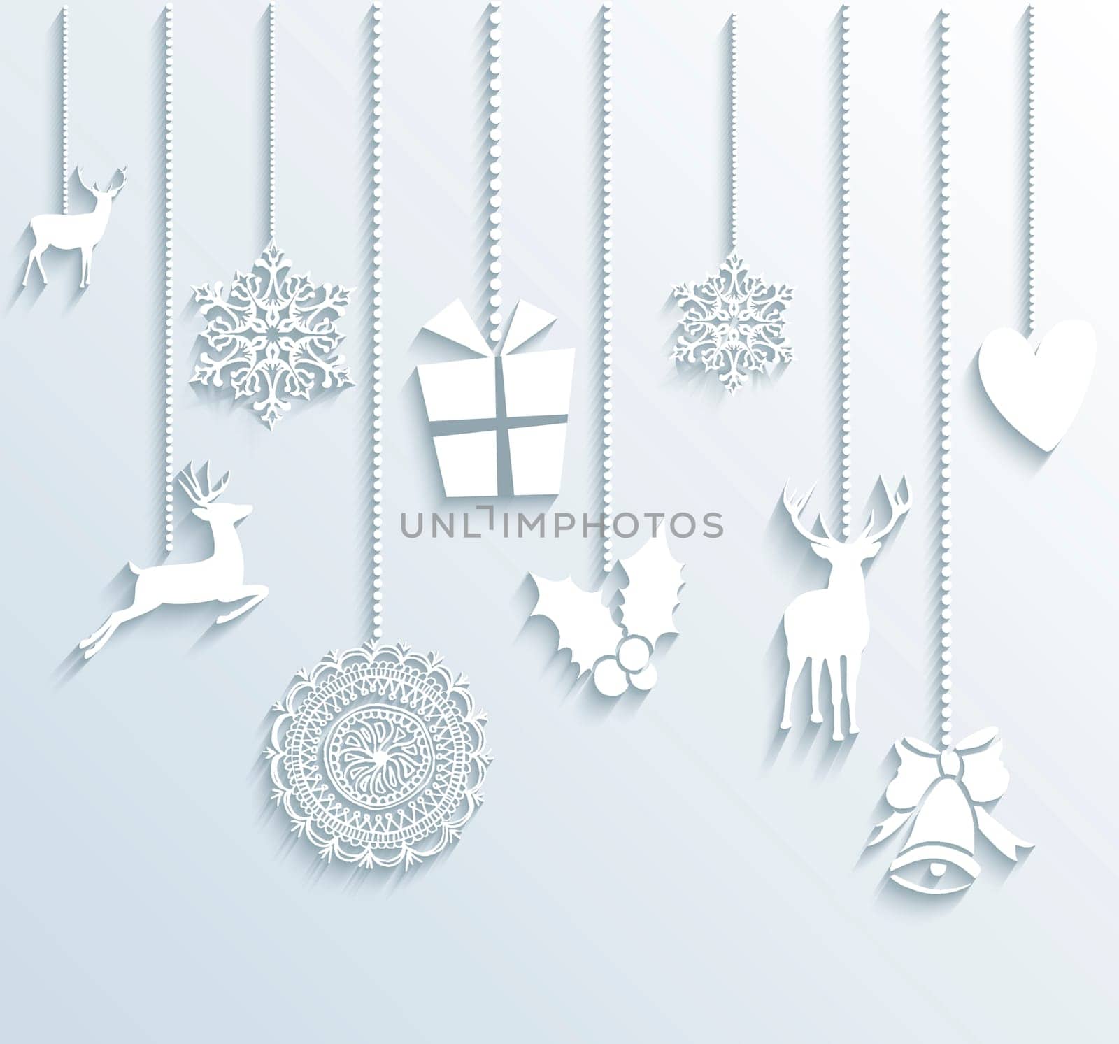 Christmas and Happy new year winter holidays contemporary greeting card design background. EPS10 vector illustration with transparency layers.