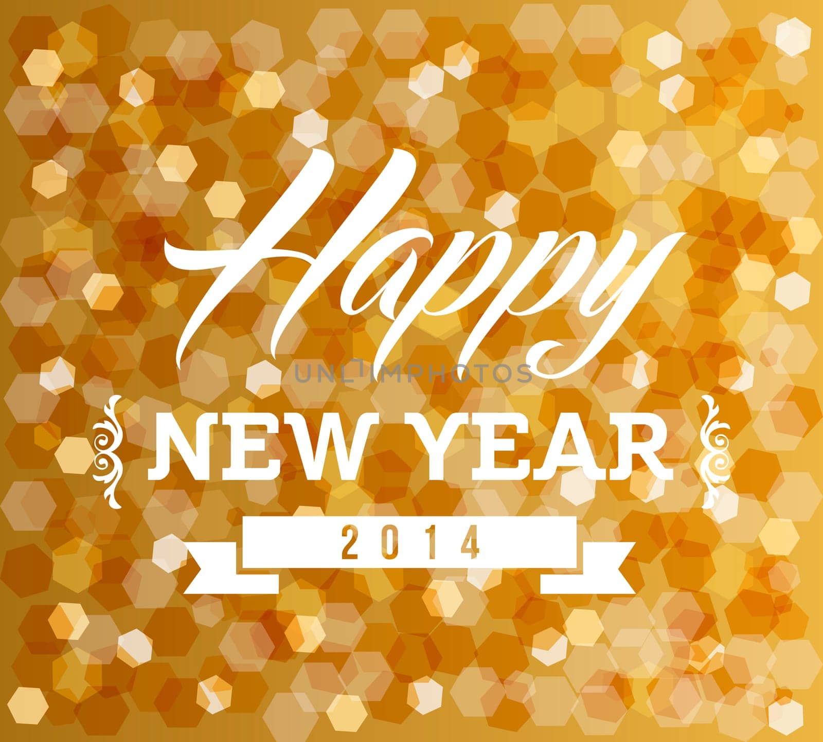 Happy new year holidays glow defocus lights vintage greeting card design. EPS10 vector with transparency organized in layers for easy editing.