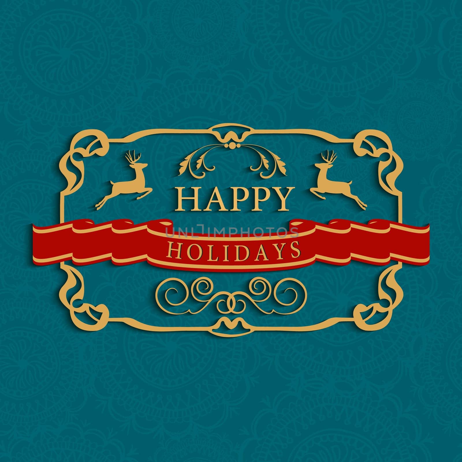 Merry Christmas vintage label with seamless pattern background. EPS10 vector file organized in layers for easy editing.