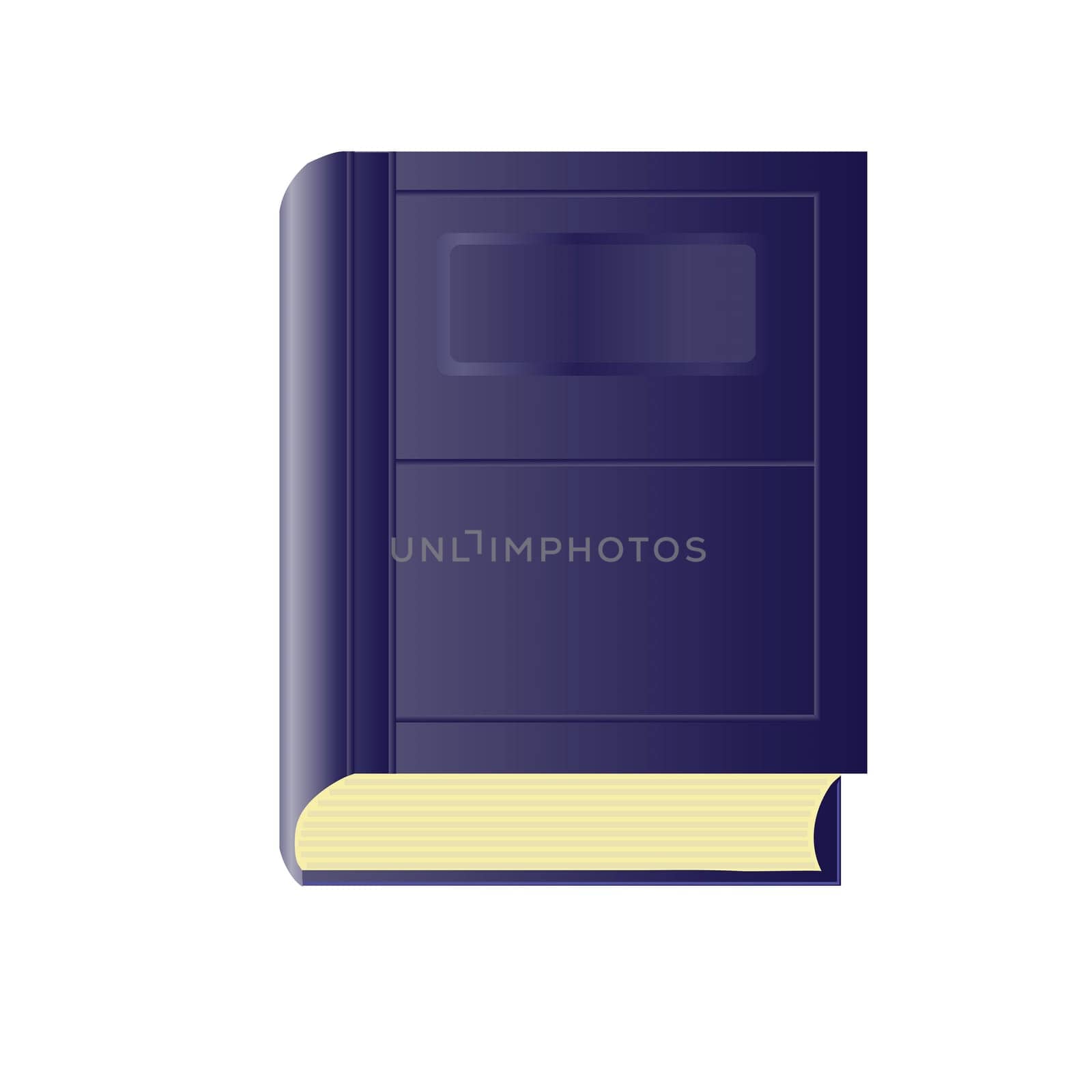 colorful illustration with  blue book for your design