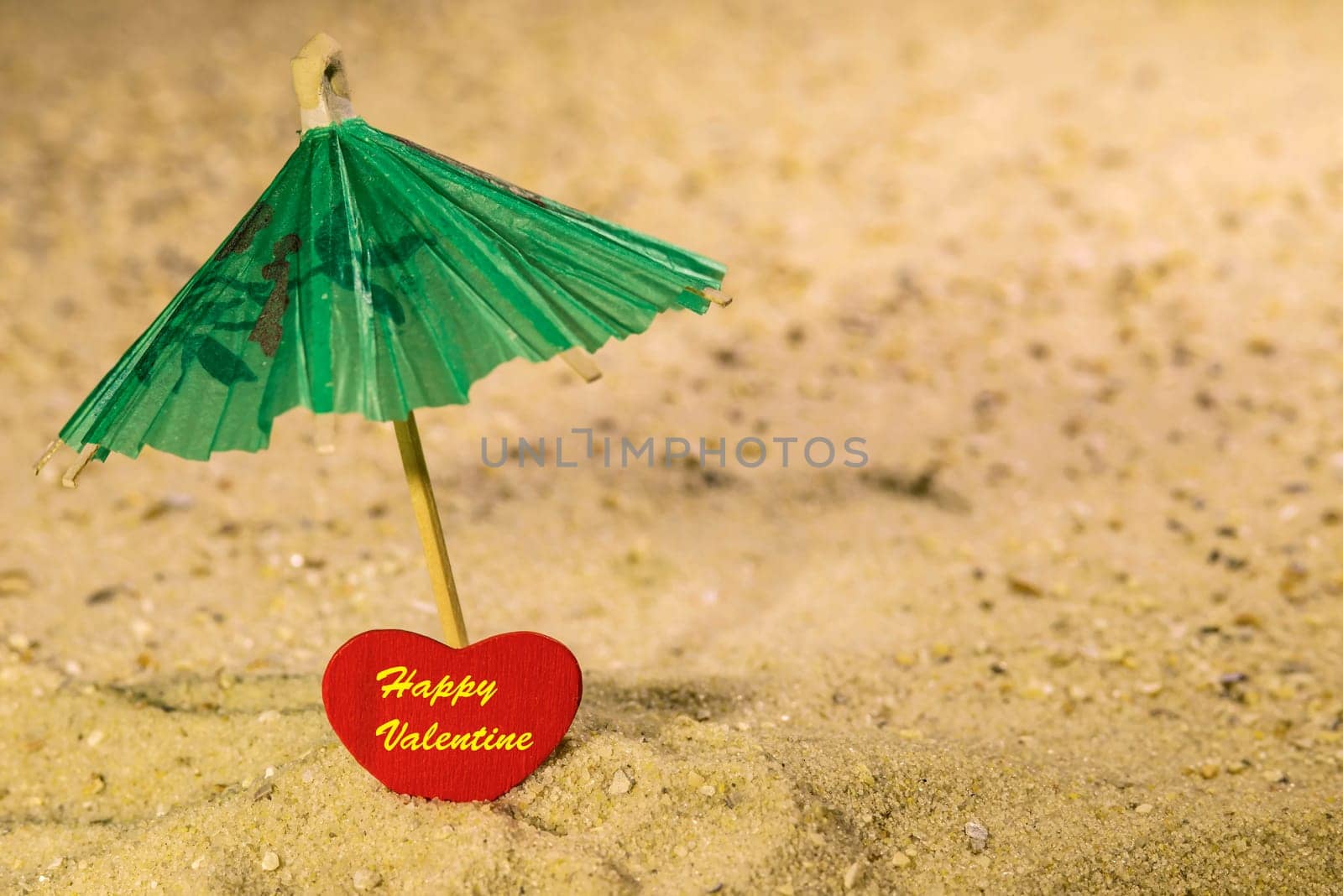 Valentine on the beach