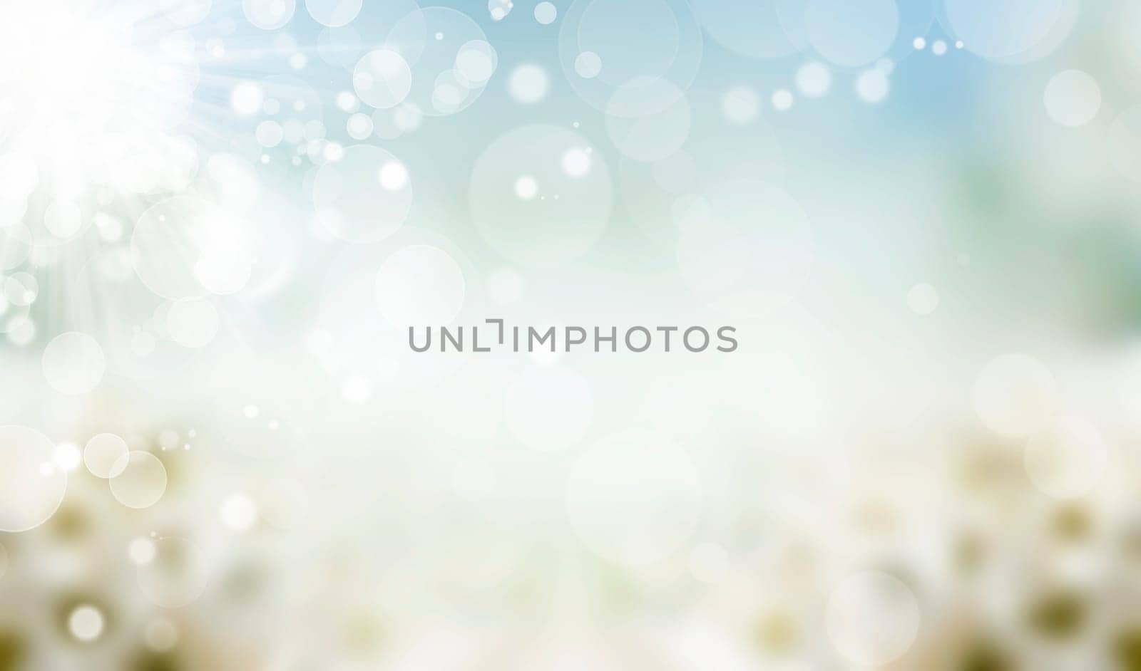 Spring background with colorful lights