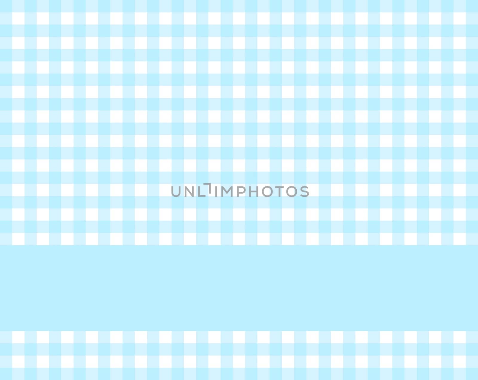 Light blue and white tablecloth with stripes in blue