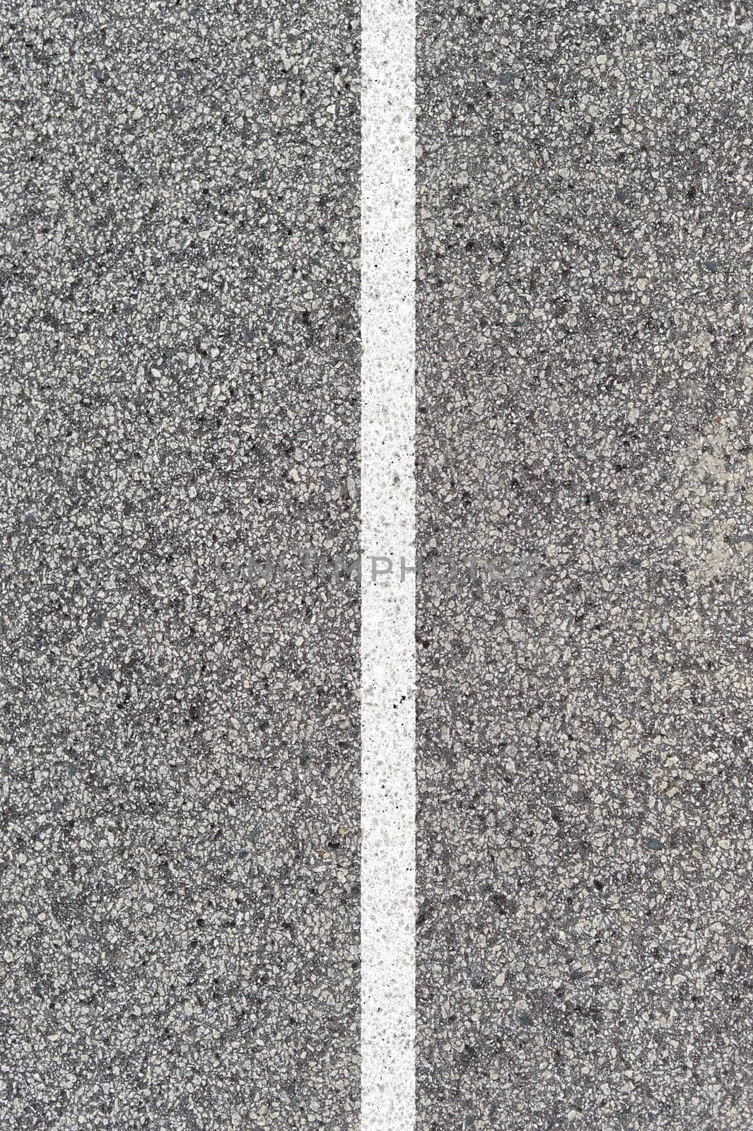 A close up shot of road markings