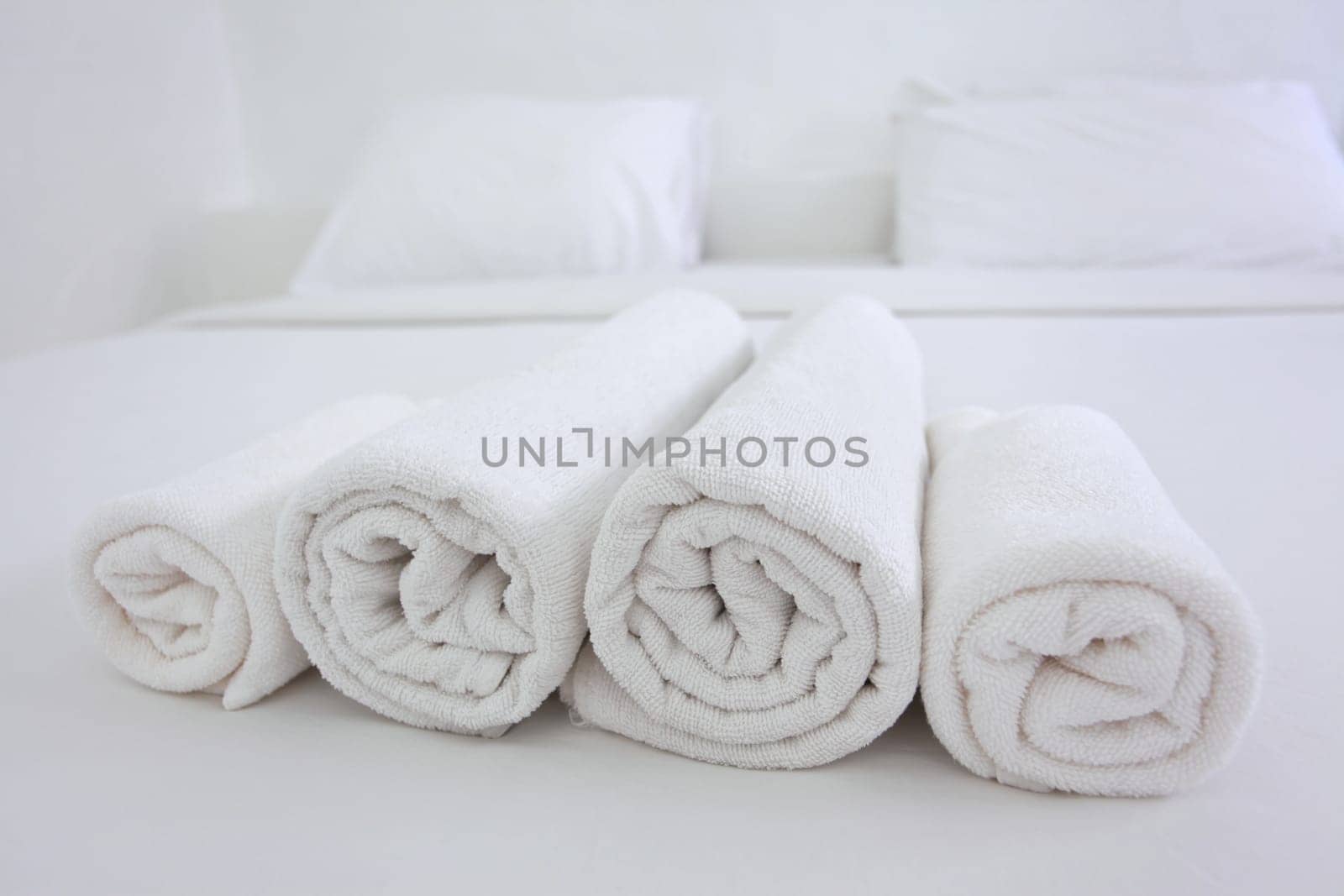 Hotel Towels on Bed