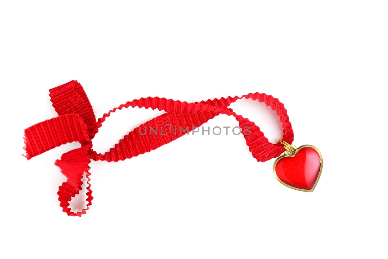 Red heart and ribbon