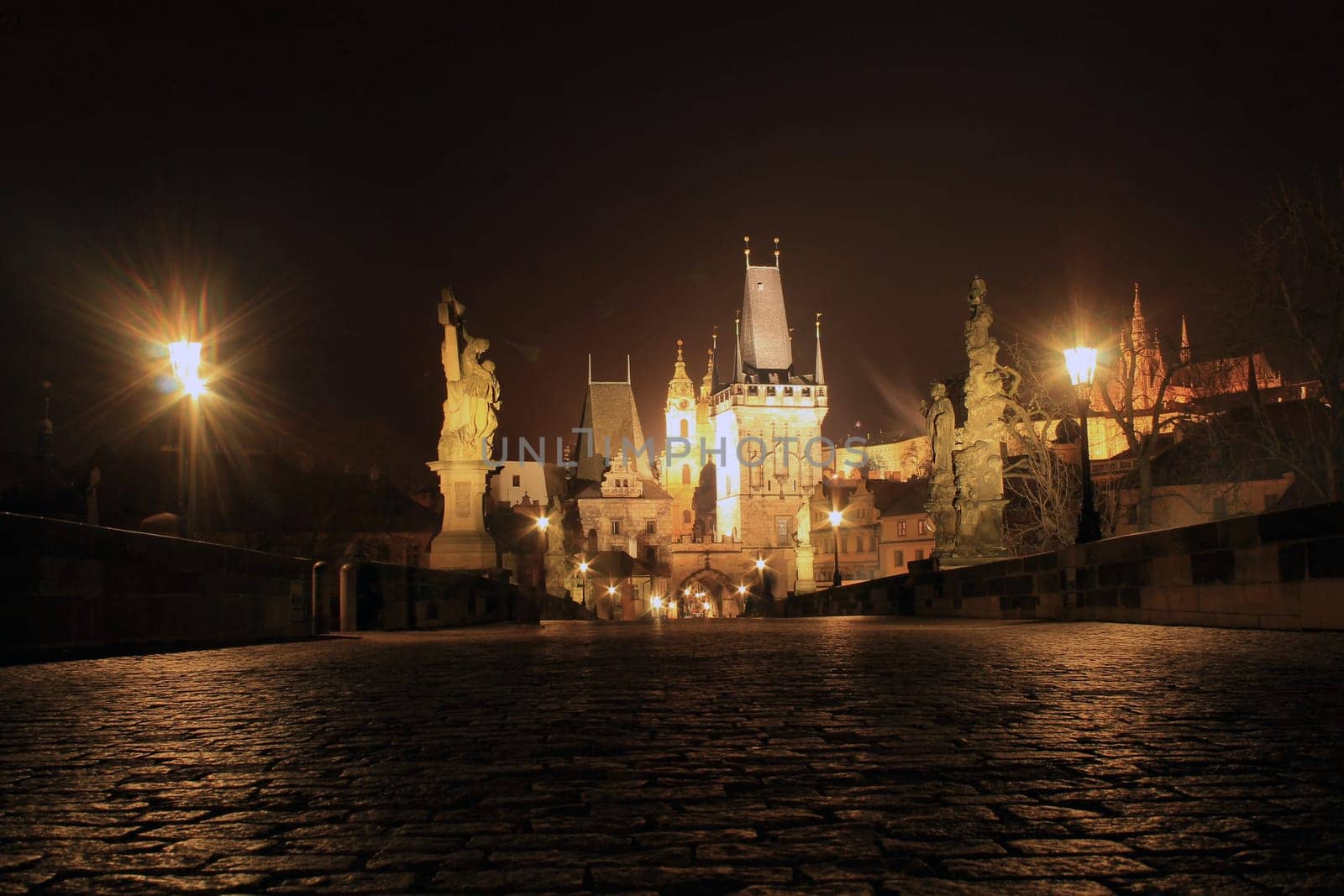 The wonderful Charles Bridge in Prgaue by night