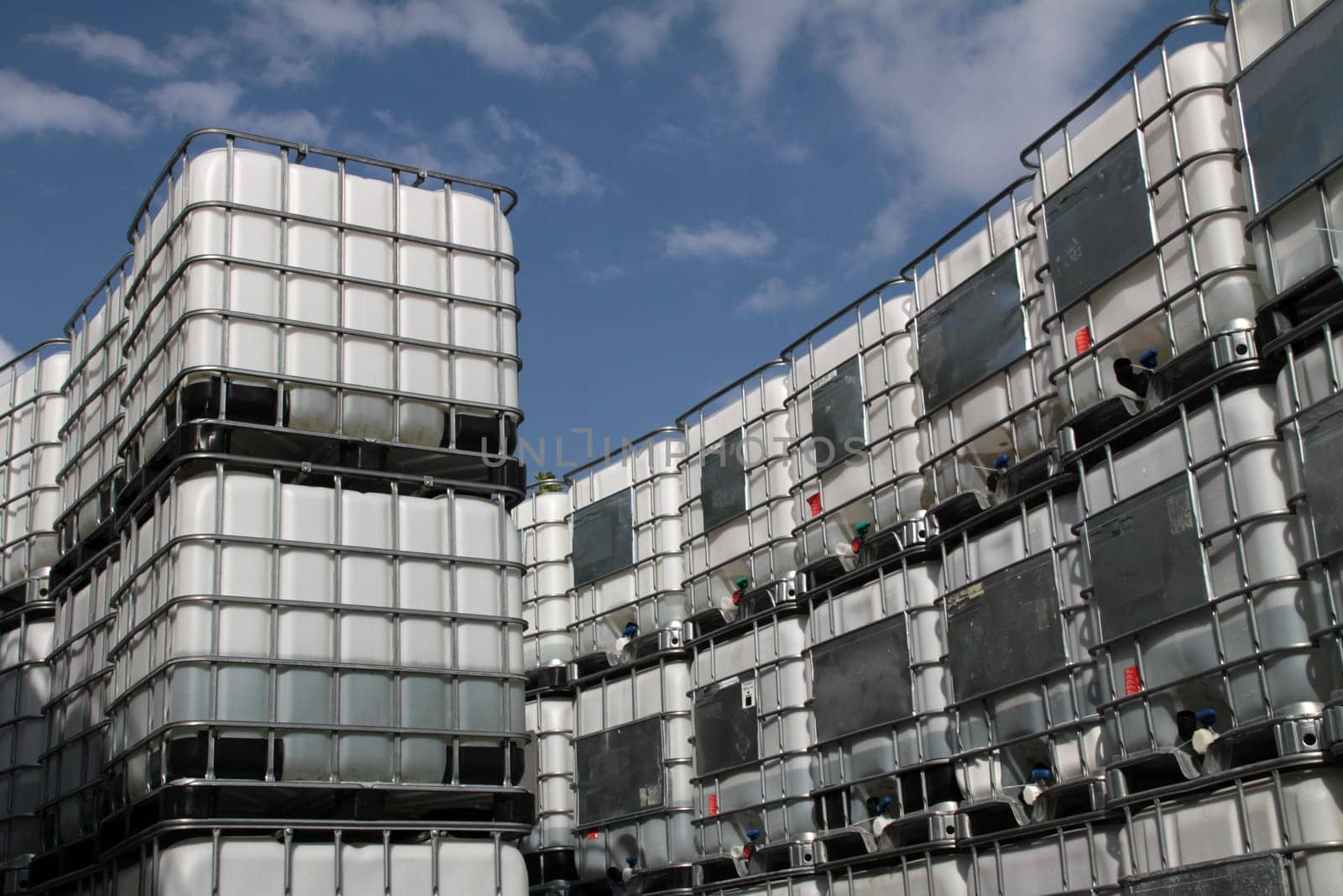 Stacked water tanks