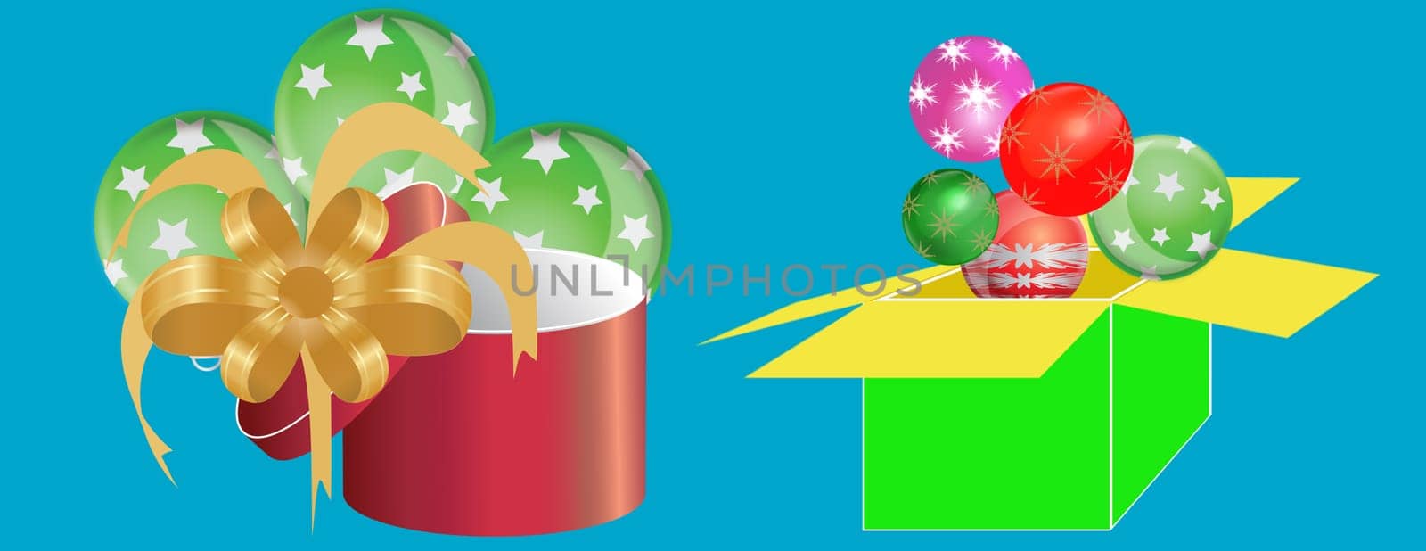 Colorful gift boxes surprise celebration christmas holiday background