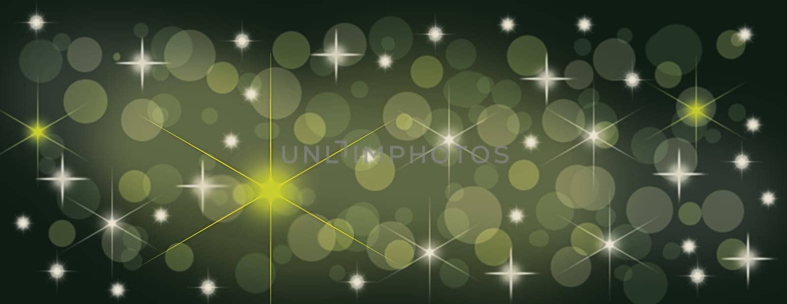Christmas panorama banner for cover photo background for tablet or smart phone with neutral color stars