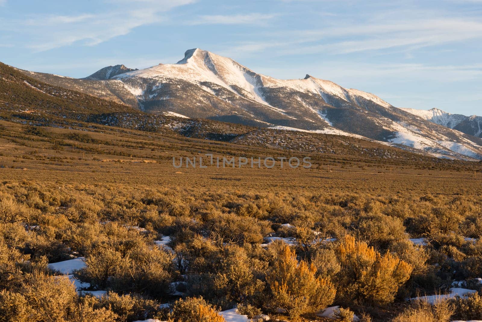 Winter landscape in Great Basin area Neveda Landscape