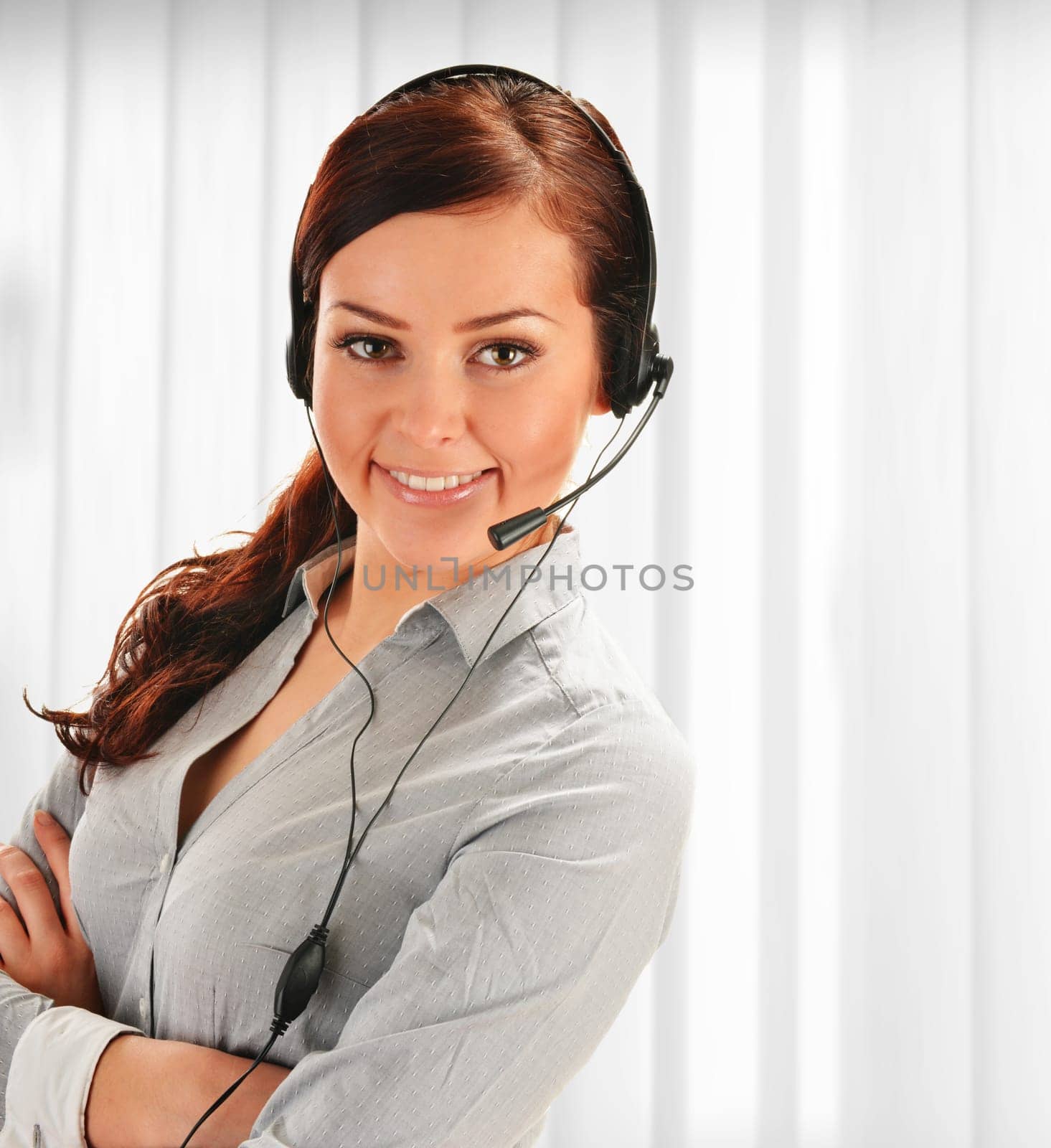 Call center operator. Customer support. Help desk.