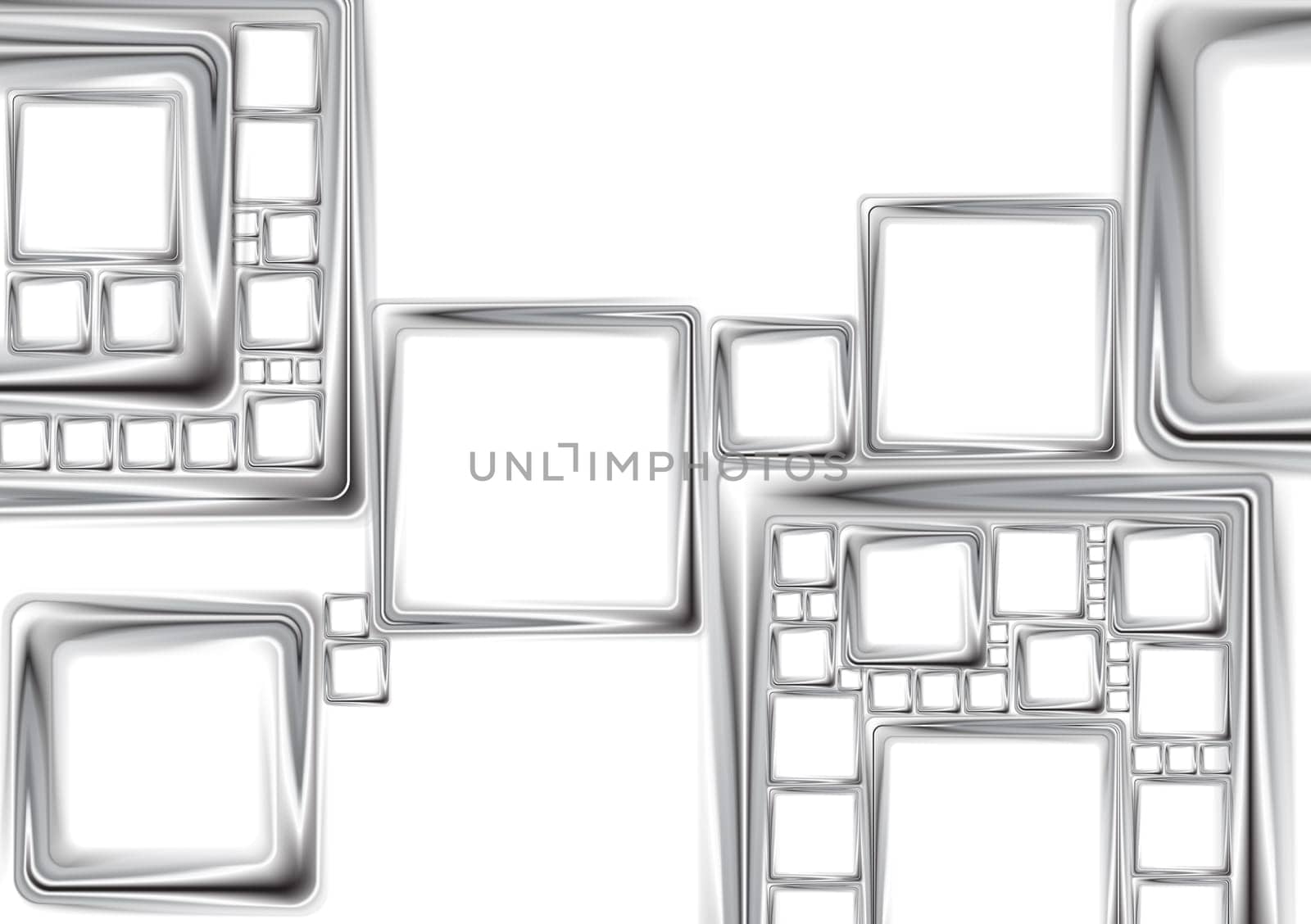 Abstract silver squares vector tech design