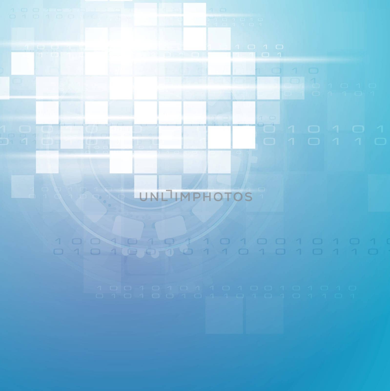 Abstract blue squares vector background