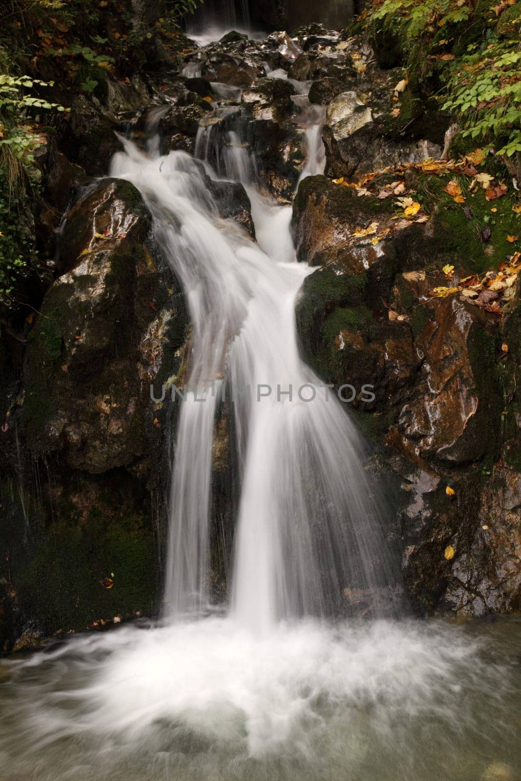 small waterfall on Lake Kochel