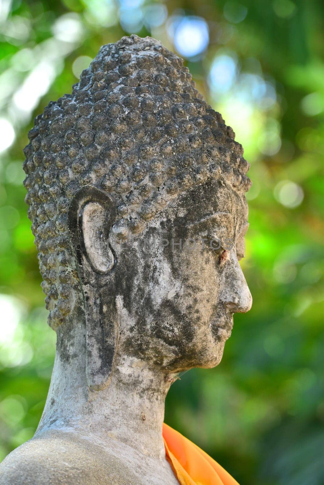 Buddha Status at Wat Yai Chaimongkol in Ayutthaya, Thailand