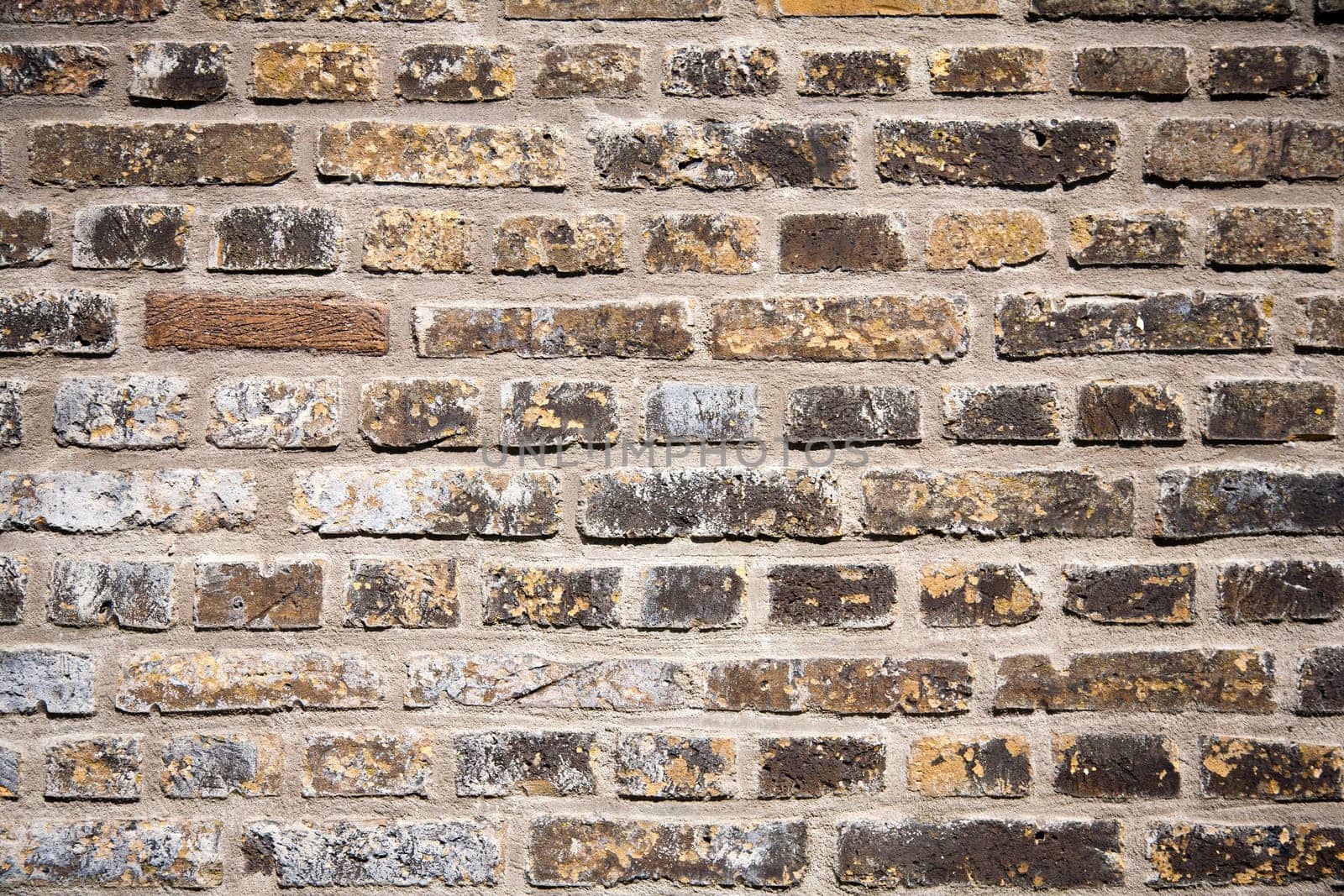 Close up image of a brick wall background.